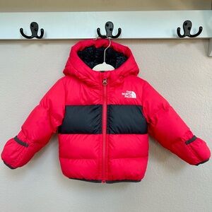 The North Face 6-12M Girls Down Hooded Jacket